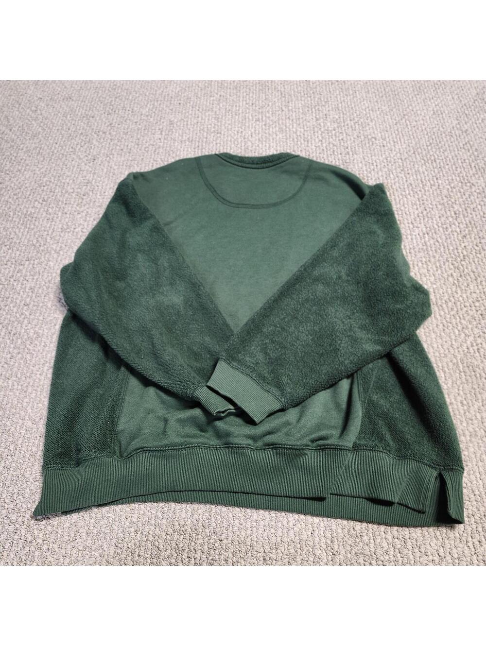 aerie Green Medium Fleece Panel Sweatshirt Pullover - Picture 5 of 9